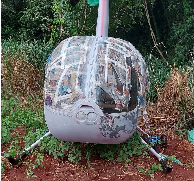 Helicóptero robado y hallado en Capitán Bado será entregado a autoridades brasileñas Helicóptero robado y hallado en Capitán Bado será entregado a autoridades brasileñas