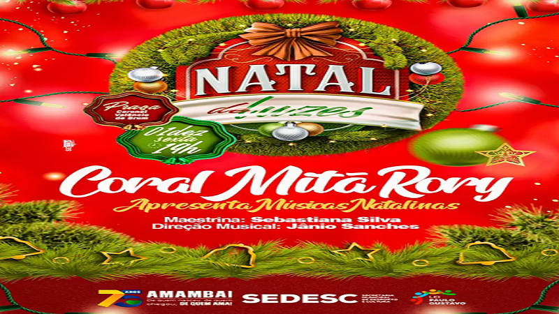 Natal de Luzes inaugura nesta sexta-feira 01 em Amambai Natal de Luzes inaugura nesta sexta-feira 01 em Amambai