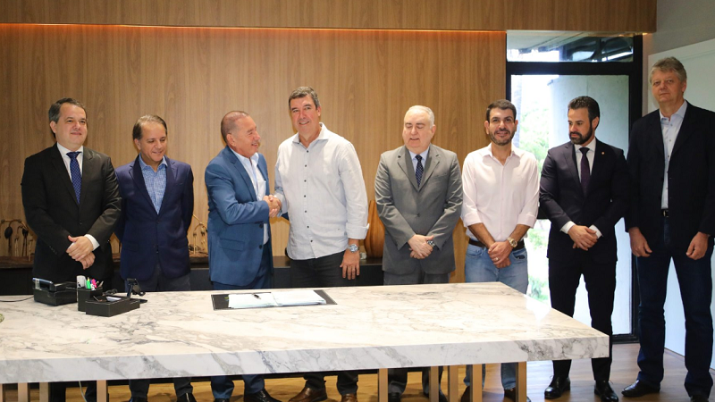 Presidente da ALEMS assume MS como governador em exercício até dia 1° de janeiro de 2024 Presidente da ALEMS assume MS como governador em exercício até dia 1° de janeiro de 2024