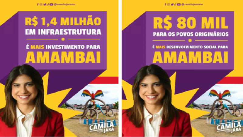 Amambai receberá importantes emendas da Deputada Federal Camila Jara para o desenvolvimento do município