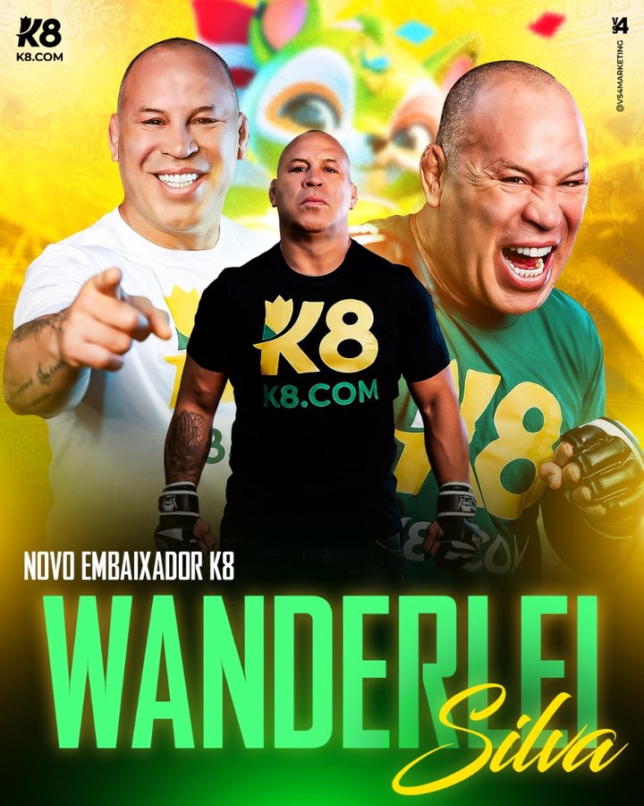 Wanderlei Silva entra no Hall da Fama do UFC e ostenta parceria com a K8.com