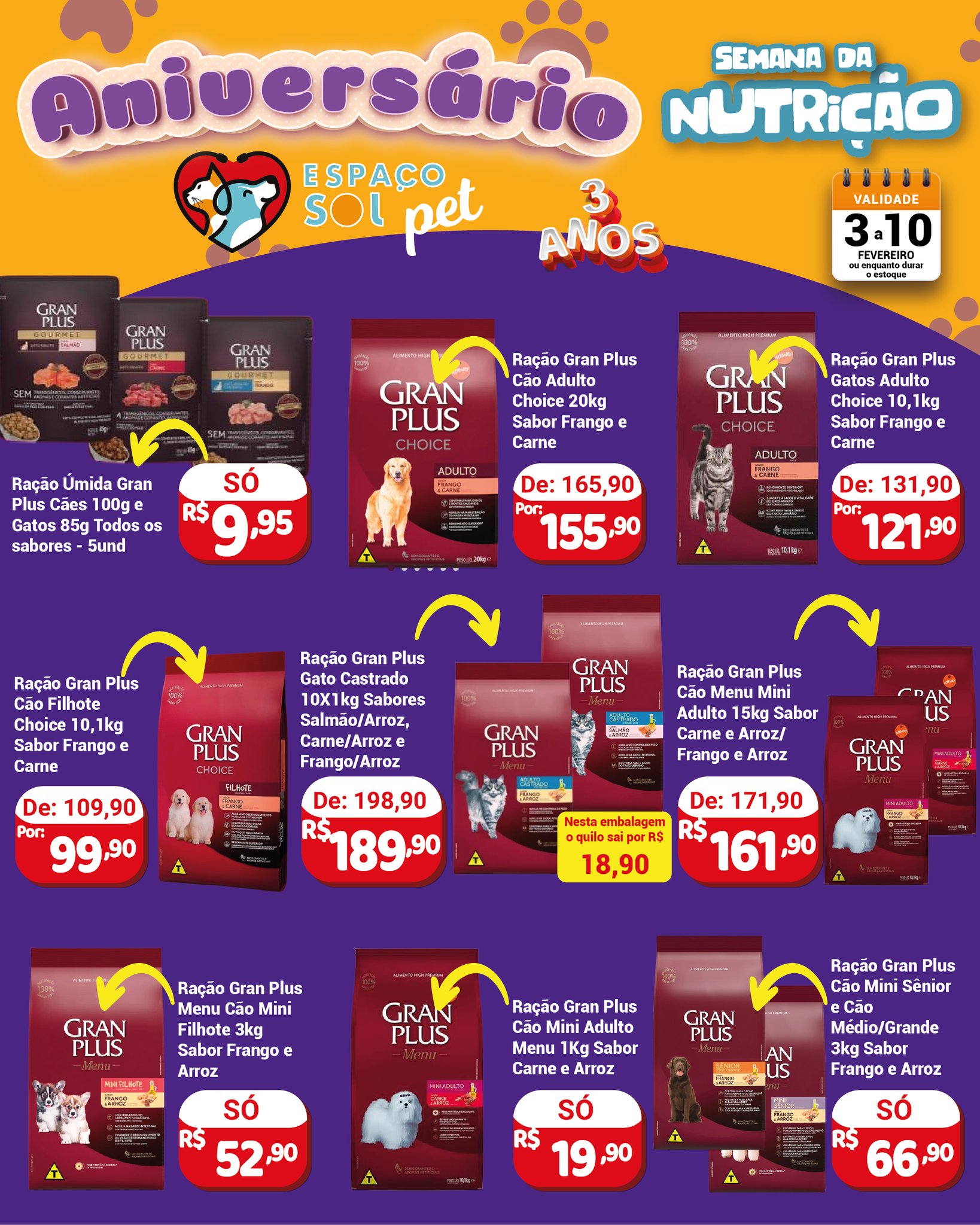 Ponta Porã: Espaço Sol Pet completa 3 anos com muitas ofertas Ponta Porã: Espaço Sol Pet completa 3 anos com muitas ofertas