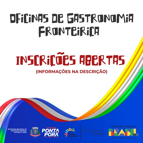 Oficina de Culinária Fronteiriça chega a Ponta Porã para enriquecer o paladar e valorizar a cultura local Oficina de Culinária Fronteiriça chega a Ponta Porã para enriquecer o paladar e valorizar a cultura local