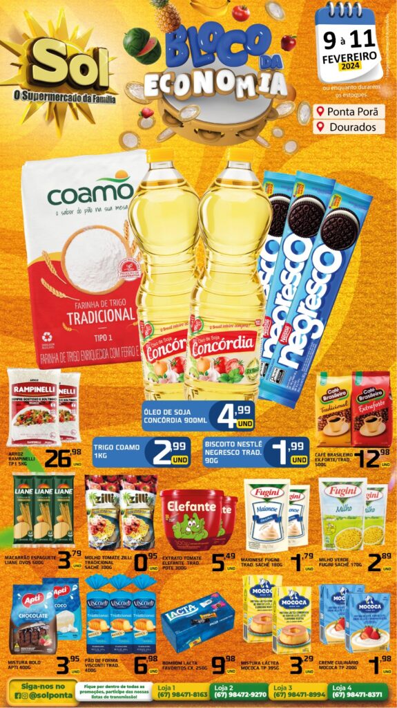 Supermercado Sol tem um carnaval de ofertas