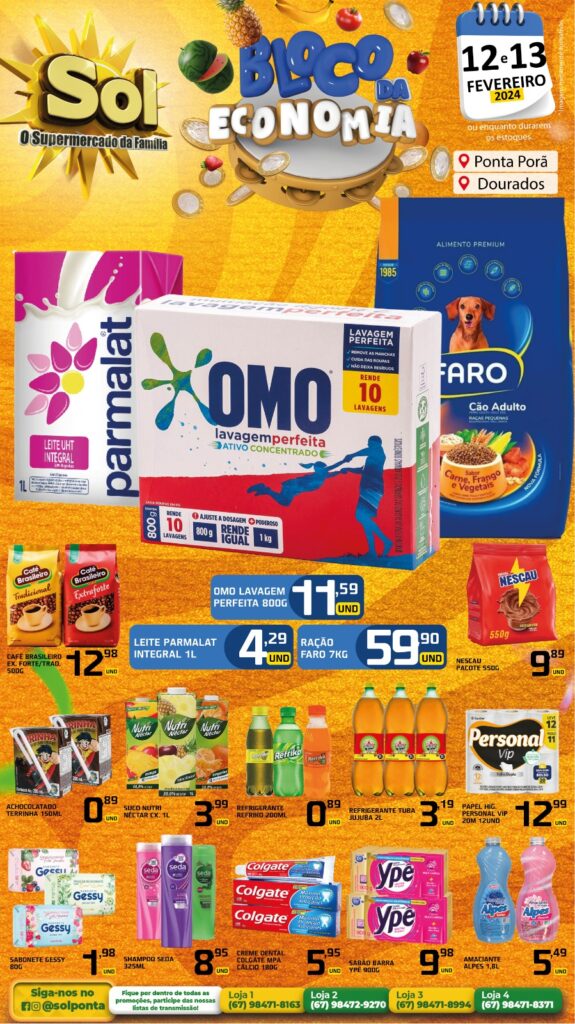 Supermercado Sol e as ofertas tops da semana