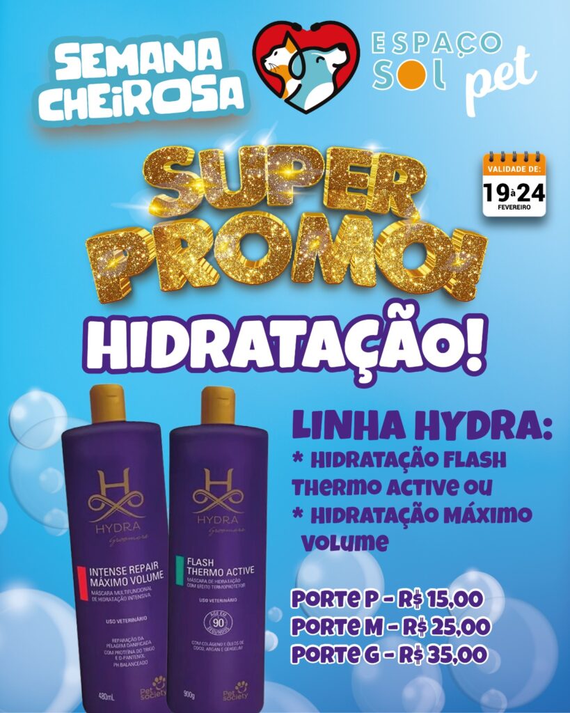 Começou a Semana Cheirosa no Espaço Sol Pet