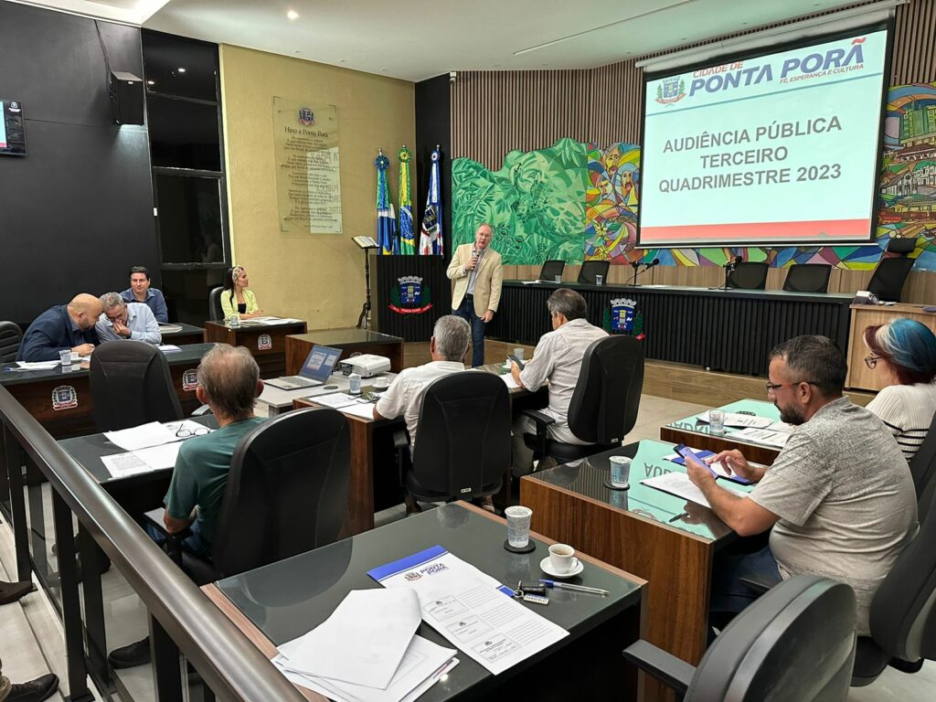Câmara realiza audiência pública de prestação de contas em Ponta Porã Câmara realiza audiência pública de prestação de contas em Ponta Porã