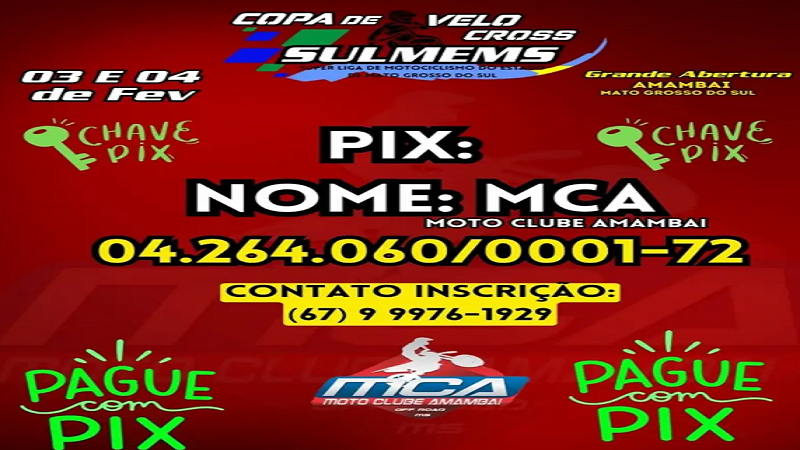 Amambai: Copa Conesul de Velocross 2024 começa neste domingo Amambai: Copa Conesul de Velocross 2024 começa neste domingo