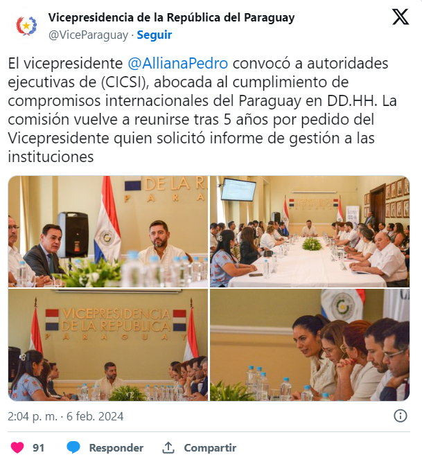 Luego de 5 años, el CICSI vuelve a reunirse por convocatoria del vicepresidente Luego de 5 años, el CICSI vuelve a reunirse por convocatoria del vicepresidente