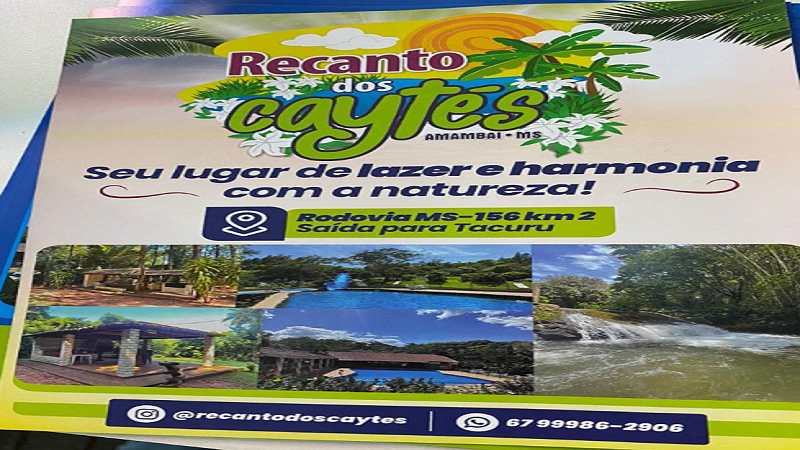 Amambai: Recanto dos Caytés representou município na 19ª edição do Rural Tur Amambai: Recanto dos Caytés representou município na 19ª edição do Rural Tur