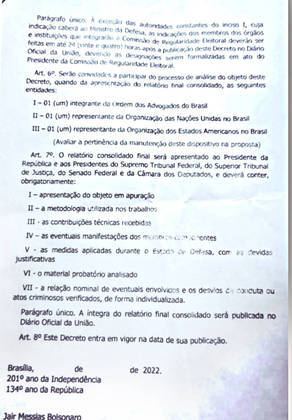 Ex-comandante do Exército diz que minuta apresentada por Bolsonaro era igual à encontrada com Torres Ex-comandante do Exército diz que minuta apresentada por Bolsonaro era igual à encontrada com Torres