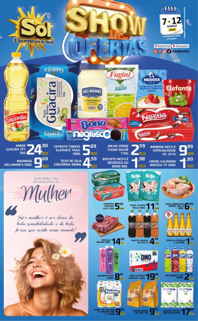 Supermercado Sol e o show de ofertas