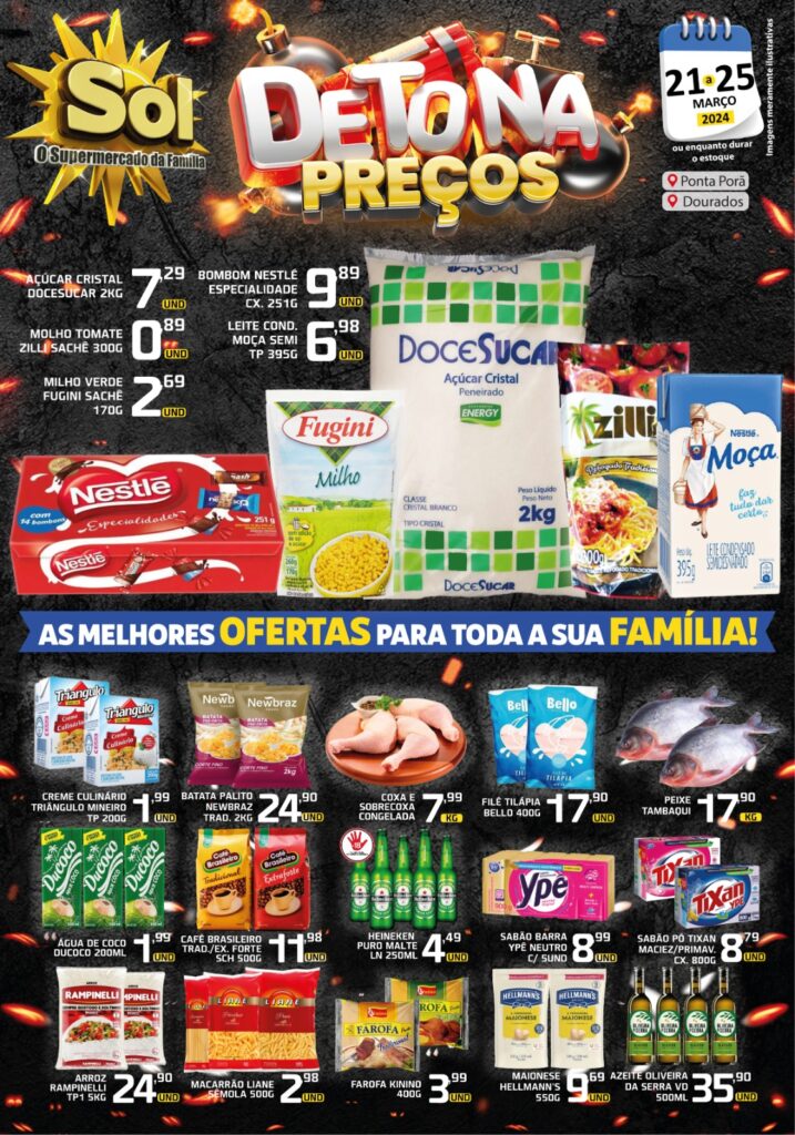 Supermercado Sol e a promoção detona preços