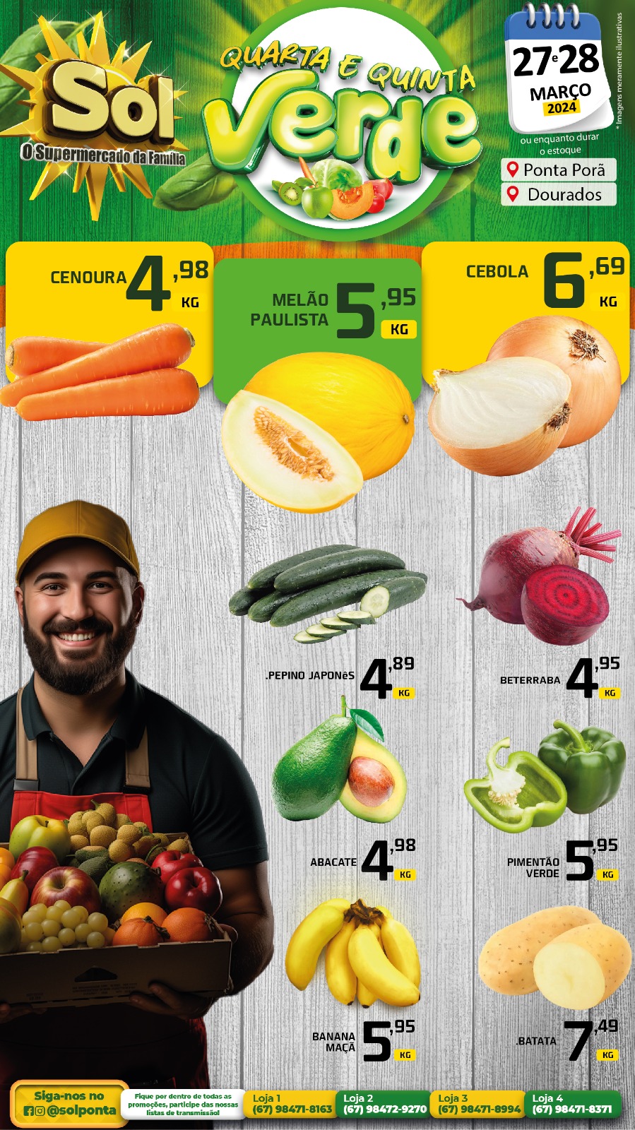 Festival do Peixe, Páscoa Premiada e ofertas da Feirinha no Supermercado Sol Festival do Peixe, Páscoa Premiada e ofertas da Feirinha no Supermercado Sol