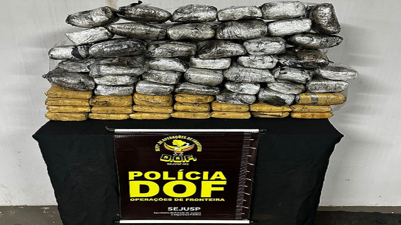 Ponta Porã: DOF apreende mais de 30 quilos de skunk que seguiam em pneus de caminhão para São Paulo Ponta Porã: DOF apreende mais de 30 quilos de skunk que seguiam em pneus de caminhão para São Paulo