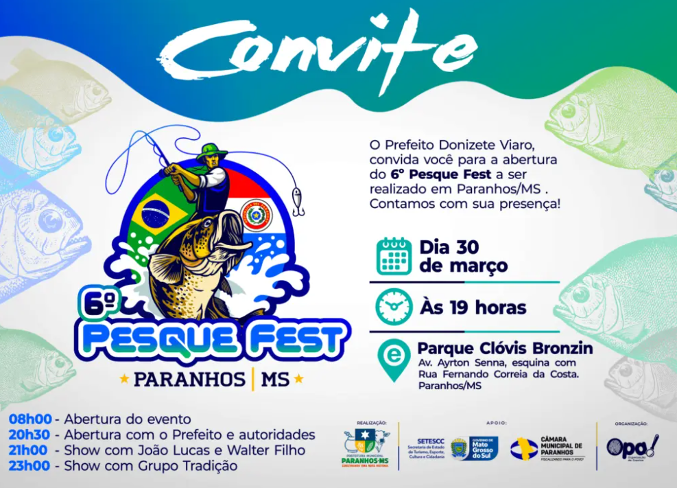 Paranhos: 6º Pesque Fest acontece no dia 30 de março