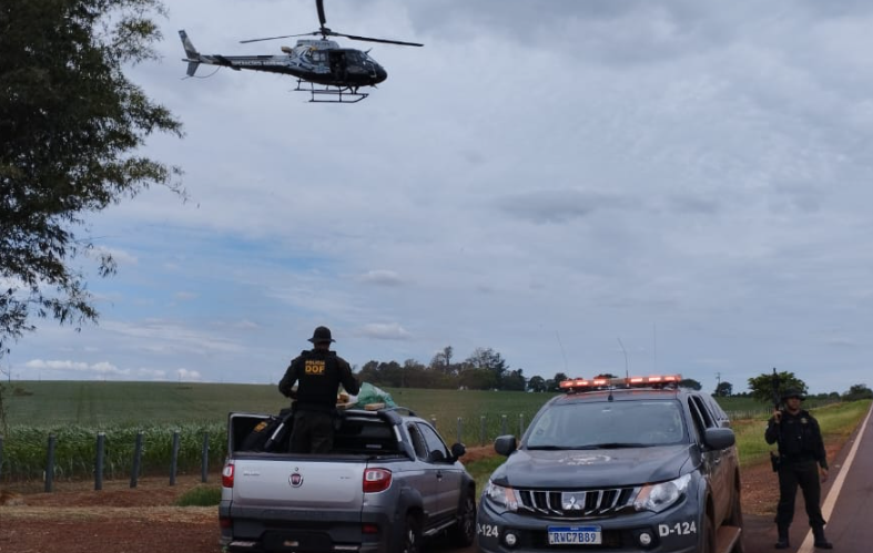 Dourados: DOF recupera veículo roubado em São Paulo com quase 300 quilos de drogas