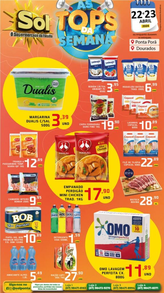 Supermercado Sol e as ofertas Top da Semana