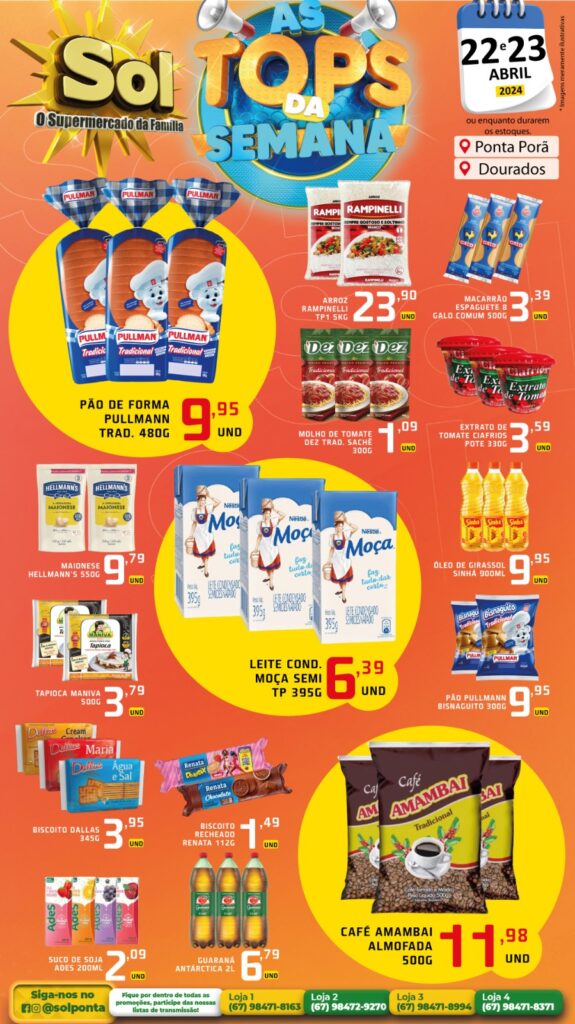 Supermercado Sol e as ofertas Top da Semana