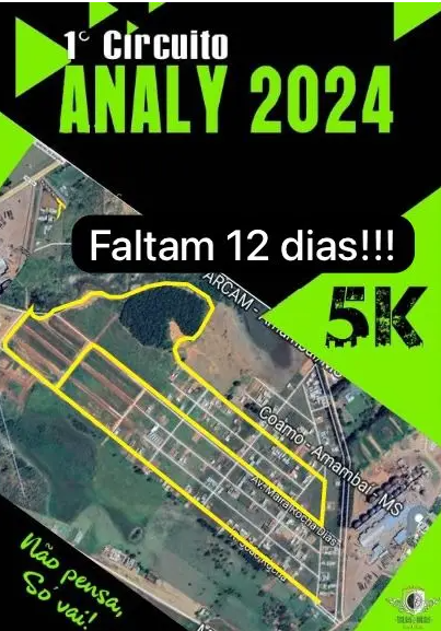 Amambai: 1º Circuito Analy de corrida de rua acontece neste sábado, dia 27 Amambai: 1º Circuito Analy de corrida de rua acontece neste sábado, dia 27