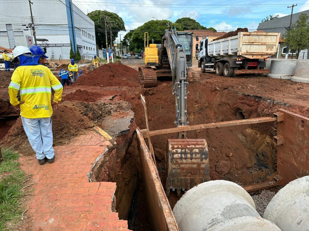 Ponta Porã: Para conter inundações, Prefeitura executa 20 km de redes de drenagem na área central