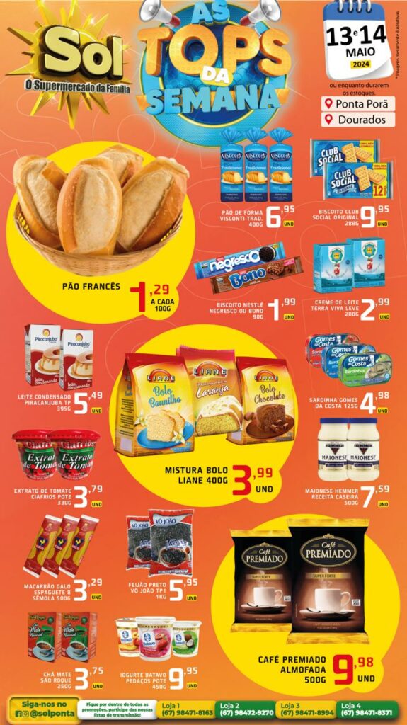 Supermercado Sol e as ofertas tops da semana Supermercado Sol e as ofertas tops da semana
