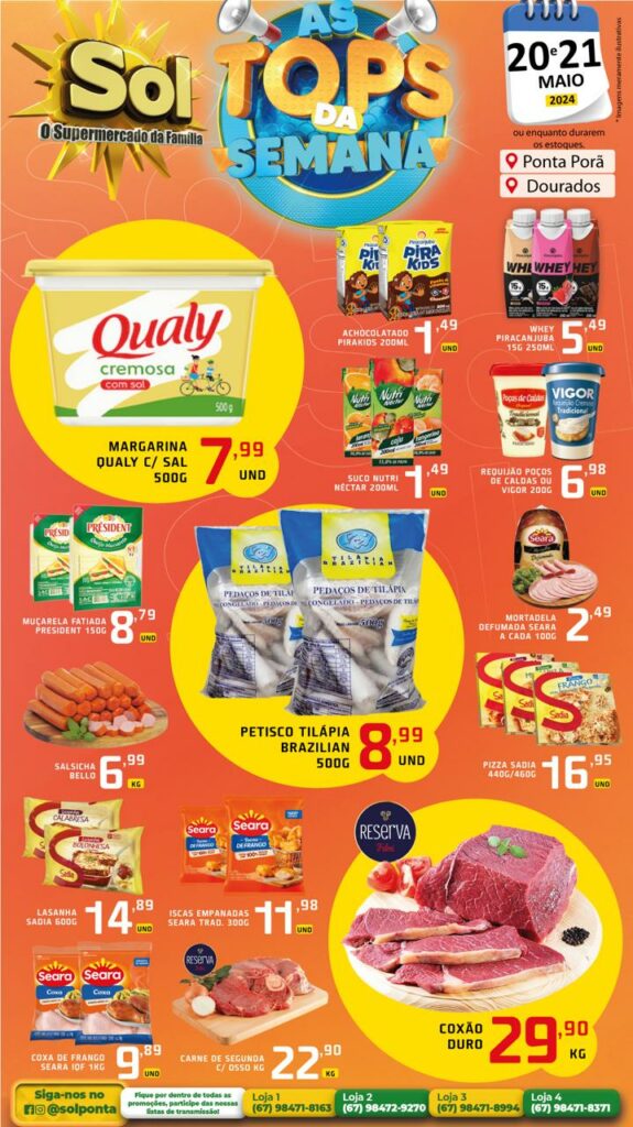 Supermercado Sol e as ofertas Top da Semana Supermercado Sol e as ofertas Top da Semana