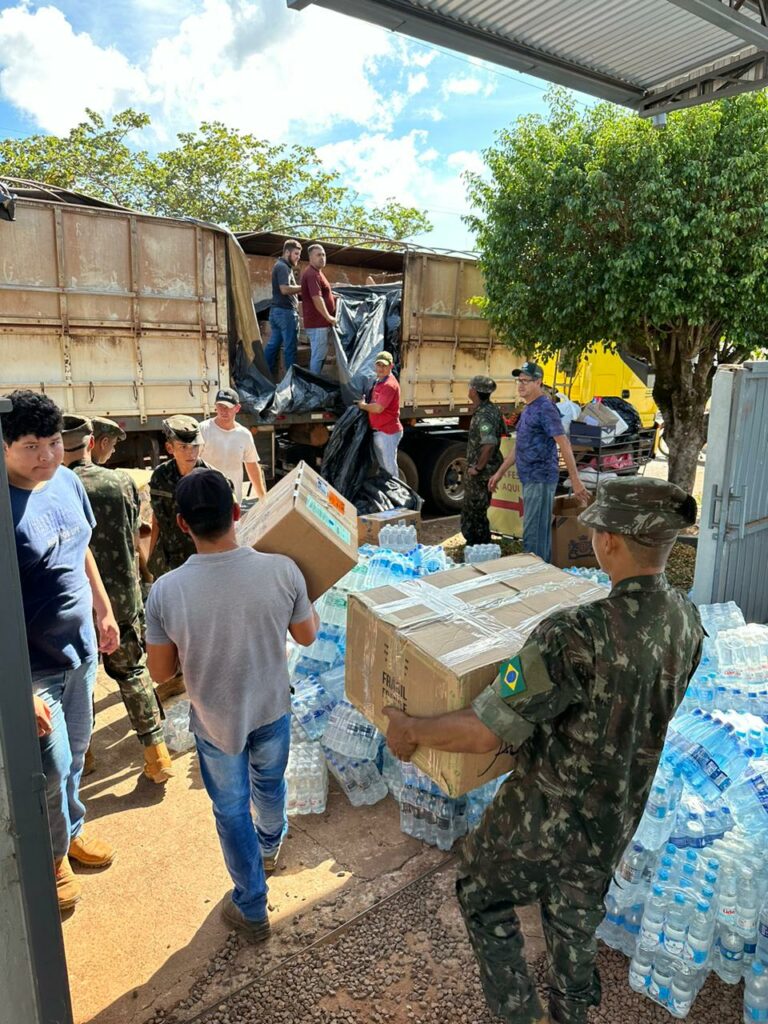 Primeira carreta com ajuda humanitária de Ponta Porã ao RS parte hoje