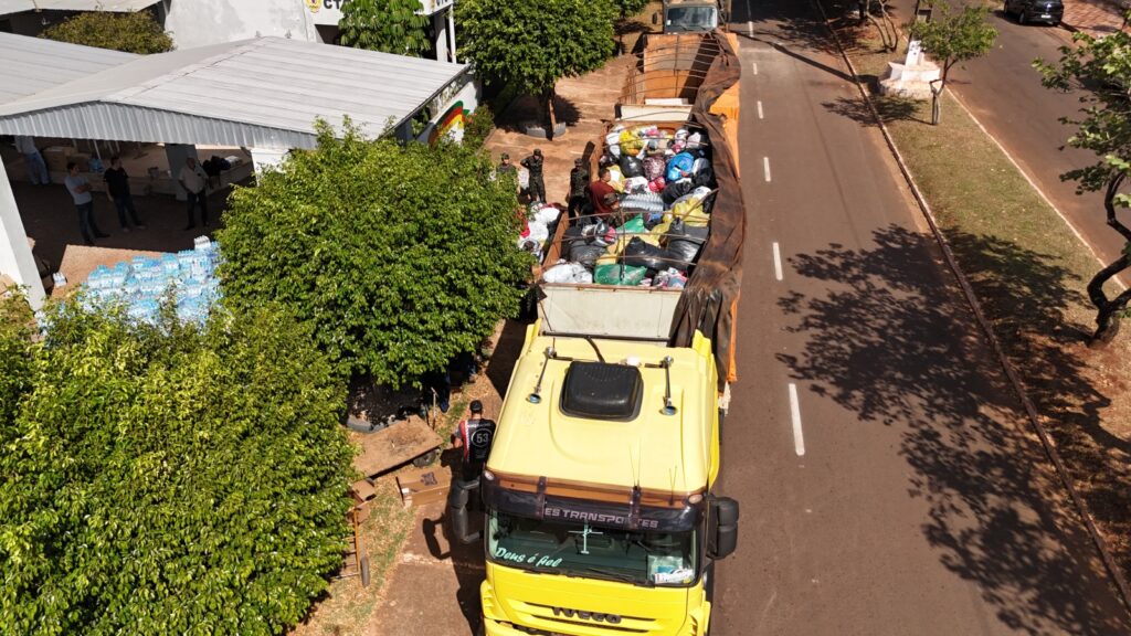 Primeira carreta com ajuda humanitária de Ponta Porã ao RS parte hoje