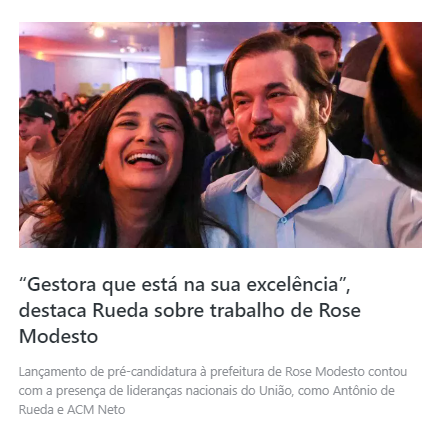 ‘Muito mais preparada’: Rose Modesto destaca experiência política e apoio das ruas ao lançar pré-campanha ‘Muito mais preparada’: Rose Modesto destaca experiência política e apoio das ruas ao lançar pré-campanha