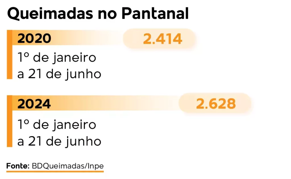 No 1° dia de inverno, fogo no Pantanal ultrapassa ano de queimadas históricas No 1° dia de inverno, fogo no Pantanal ultrapassa ano de queimadas históricas