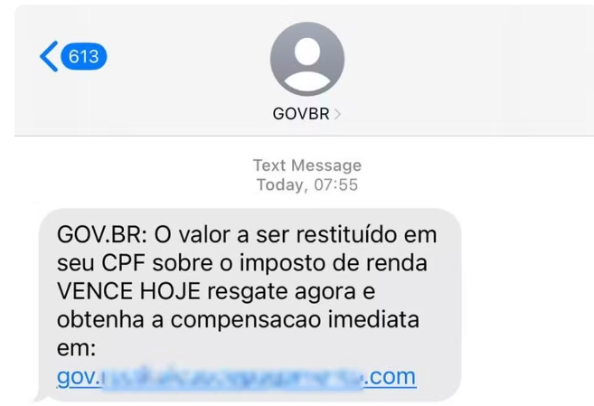Golpistas enviam mensagens falsas sobre restituição do Imposto de Renda; veja como se proteger Golpistas enviam mensagens falsas sobre restituição do Imposto de Renda; veja como se proteger