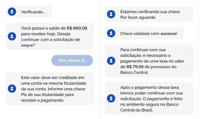Golpistas enviam mensagens falsas sobre restituição do Imposto de Renda; veja como se proteger Golpistas enviam mensagens falsas sobre restituição do Imposto de Renda; veja como se proteger