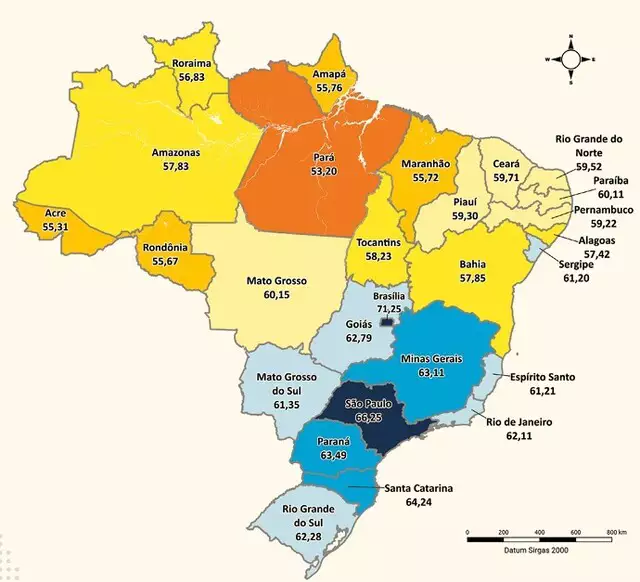 MS está entre os dez estados com melhor qualidade de vida MS está entre os dez estados com melhor qualidade de vida