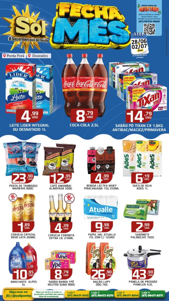 Supermercado Sol e as ofertas fecha mês Supermercado Sol e as ofertas fecha mês