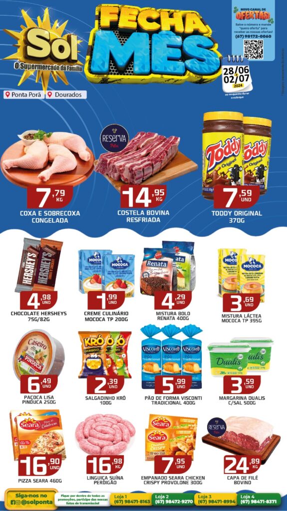 Supermercado Sol e as ofertas fecha mês Supermercado Sol e as ofertas fecha mês