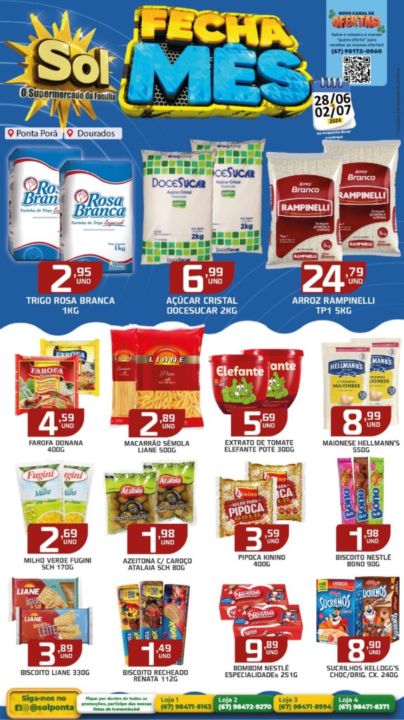 Supermercado Sol e as ofertas fecha mês Supermercado Sol e as ofertas fecha mês