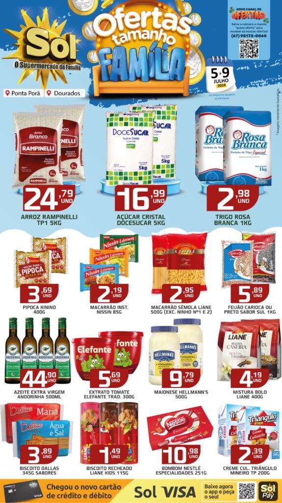 Supermercado Sol e as ofertas tamanho família Supermercado Sol e as ofertas tamanho família