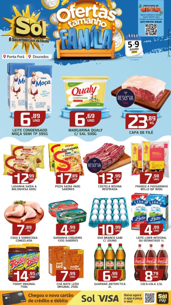 Supermercado Sol e as ofertas tamanho família Supermercado Sol e as ofertas tamanho família