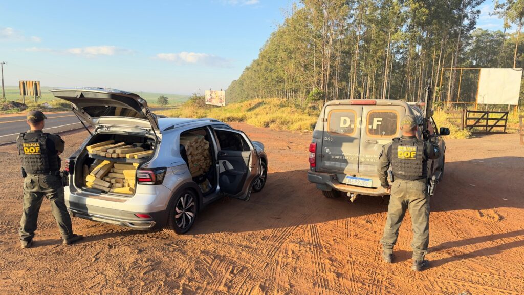 Ponta Porã: Veículo roubado é recuperado com mais de 350 quilos de maconha