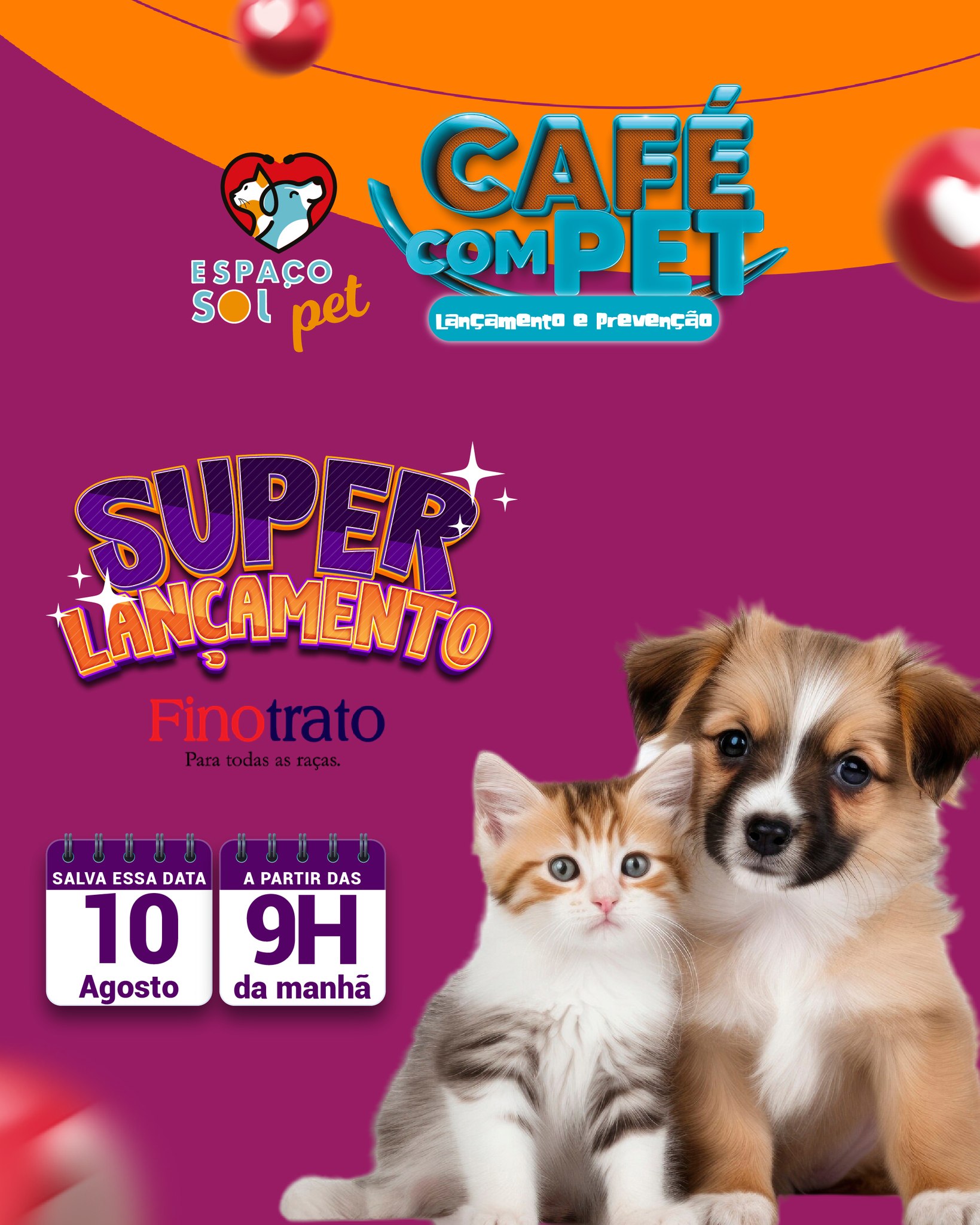 Neste sábado tem Café com Pet no Espaço Sol Pet em Ponta Porã Neste sábado tem Café com Pet no Espaço Sol Pet em Ponta Porã