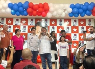 Convenção conjunta homologou candidatura de Carlos Bernardo a prefeito