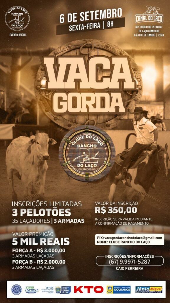 Rancho do Laço em Dourados recebe a festa do laço comprido Rancho do Laço em Dourados recebe a festa do laço comprido