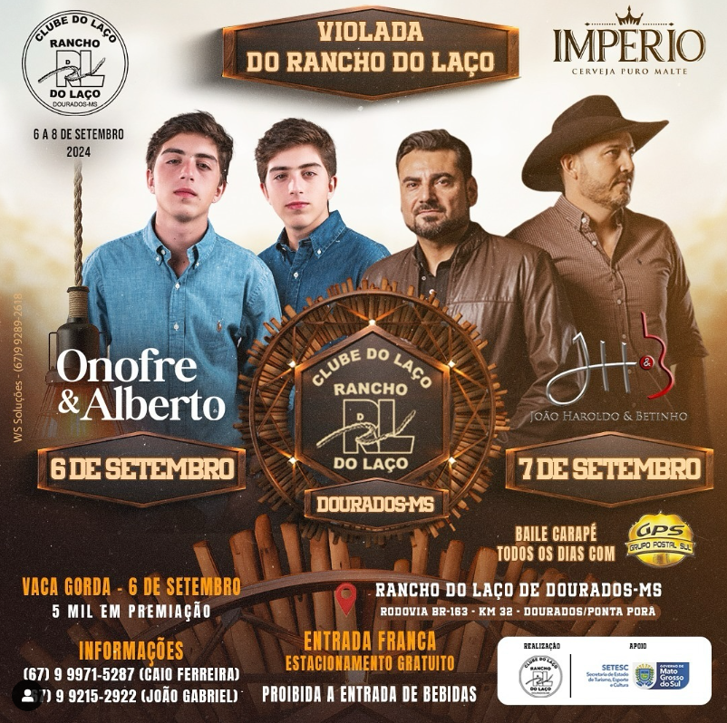 Rancho do Laço em Dourados recebe a festa do laço comprido Rancho do Laço em Dourados recebe a festa do laço comprido