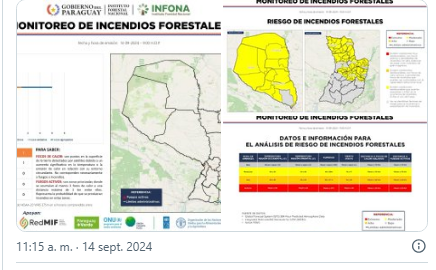 Lluvias aplacan incendios forestales en el Chaco: Sin focos de calor en áreas protegidas, reporta Mades Lluvias aplacan incendios forestales en el Chaco: Sin focos de calor en áreas protegidas, reporta Mades