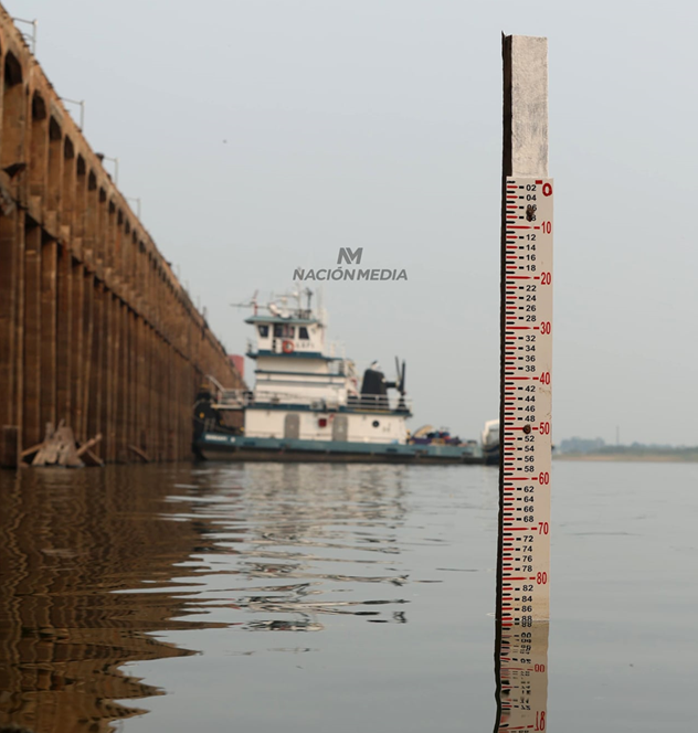 Bajante: nivel del río Paraguay vuelve a superar récord histórico Bajante: nivel del río Paraguay vuelve a superar récord histórico