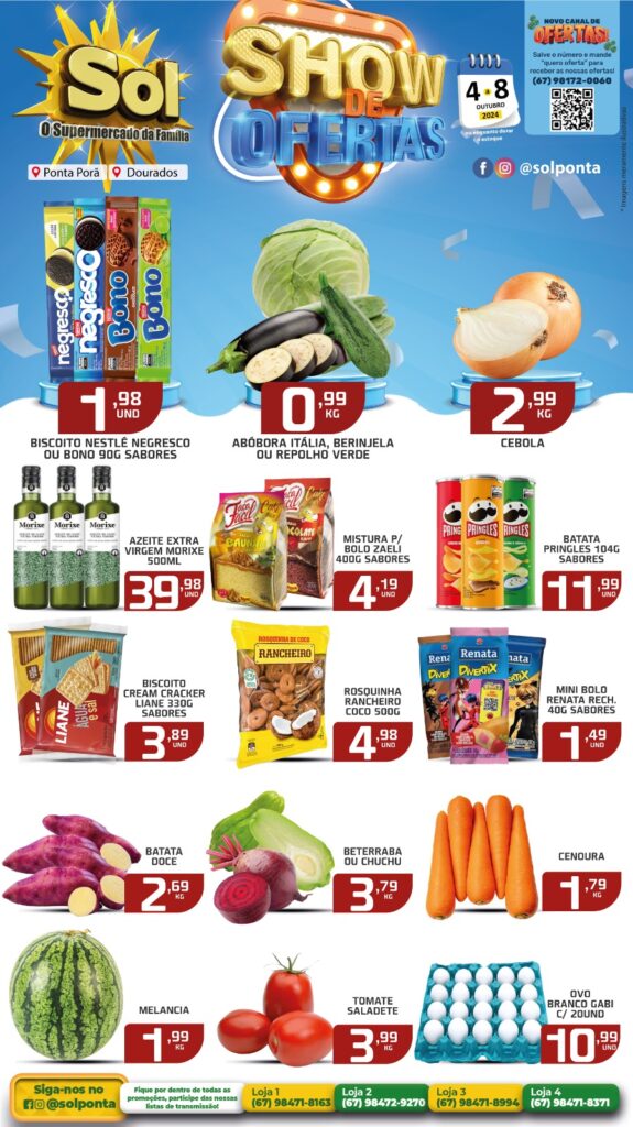 Show de Ofertas continua nessa segunda no Supermercado Sol Show de Ofertas continua nessa segunda no Supermercado Sol