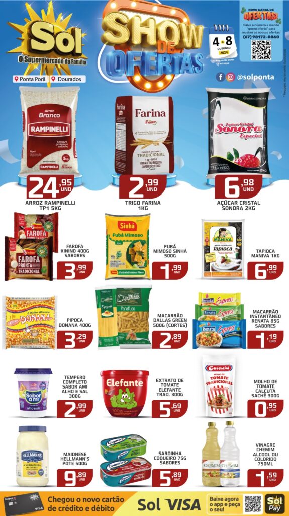 Show de Ofertas continua nessa segunda no Supermercado Sol Show de Ofertas continua nessa segunda no Supermercado Sol