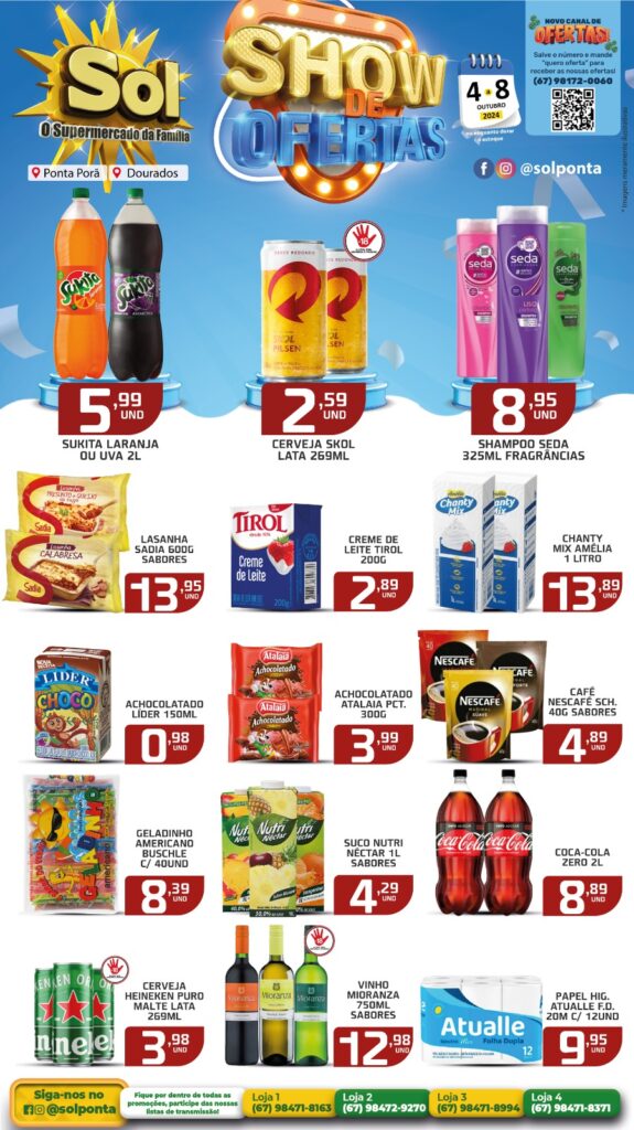 Show de Ofertas continua nessa segunda no Supermercado Sol Show de Ofertas continua nessa segunda no Supermercado Sol