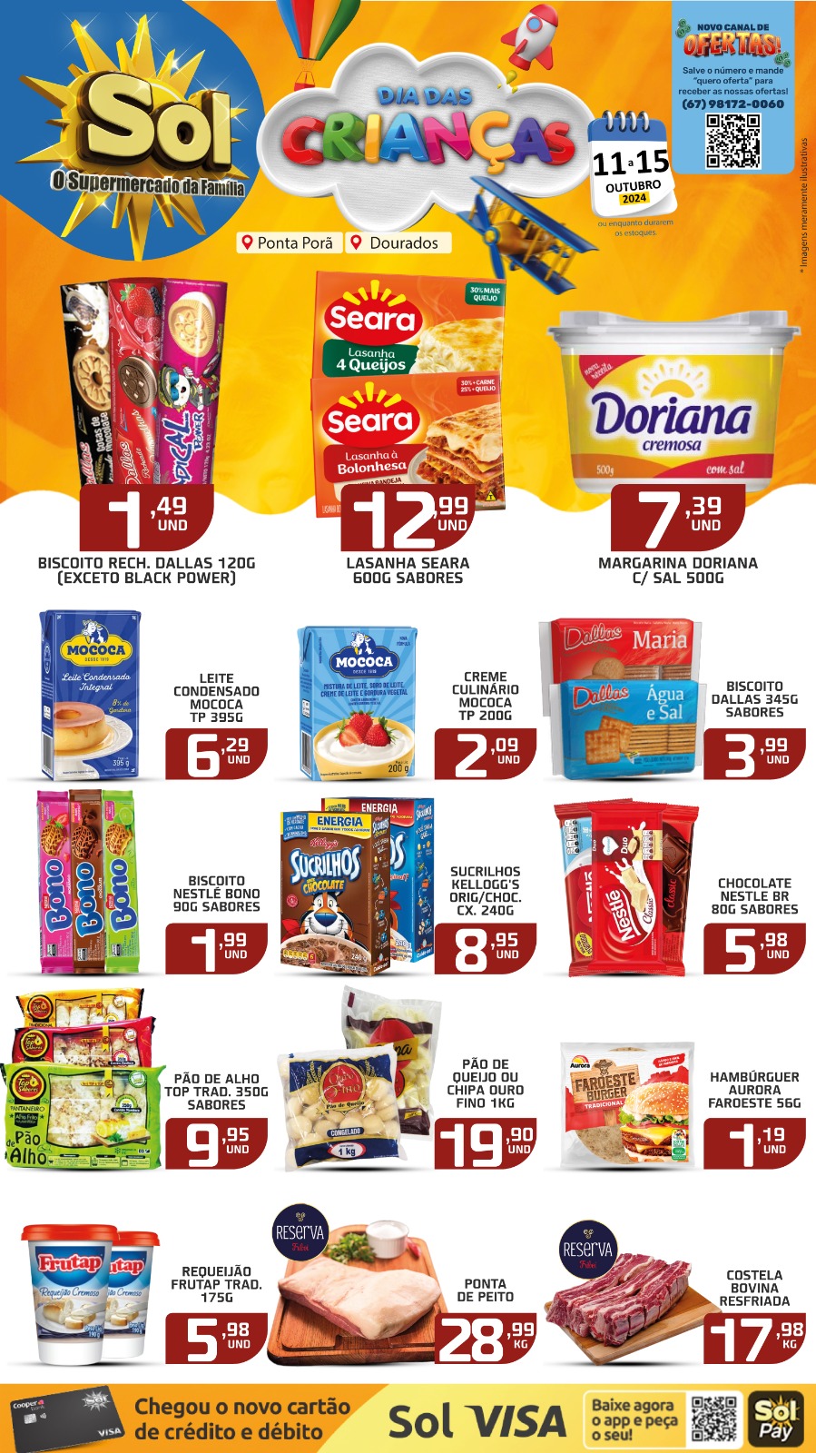 Ofertas dia das Crianças no supermercado Sol Ofertas dia das Crianças no supermercado Sol
